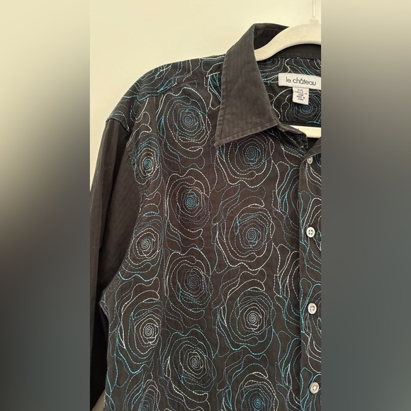 Le Chateau Women's Size‎ Large Button Down Embroidered Western Cowgirl Aesthetic - Picture 7 of 14